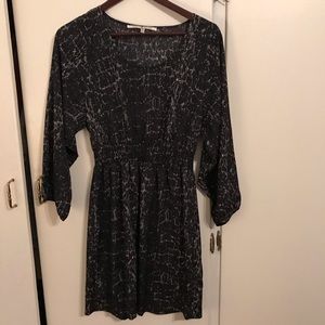 Black A-line dress